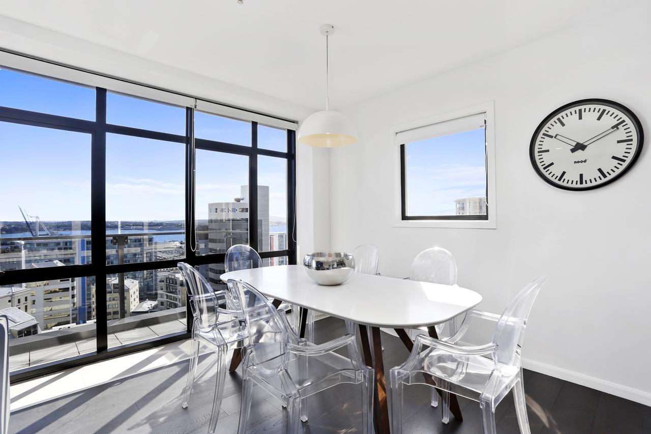 Central 12Th Floor Apt With City & Harbour Views Auckland Bagian luar foto